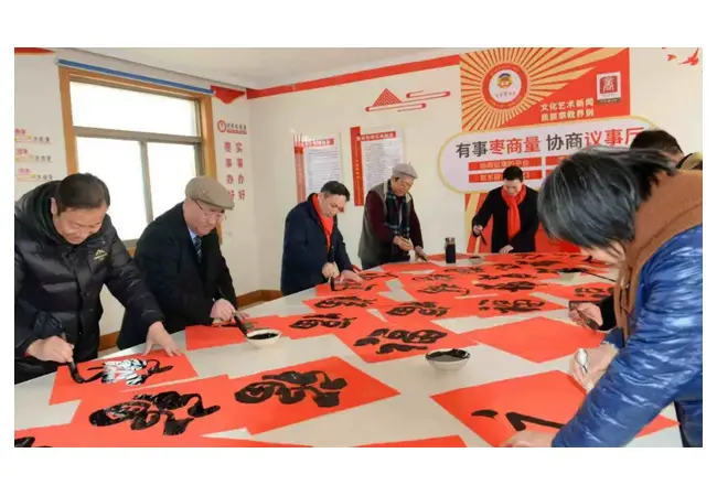 山东省枣庄市薛城区政协：委员走基层  新年送春联