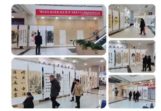 区行政审批服务局组织开展书画进大厅万福迎新春惠民活动