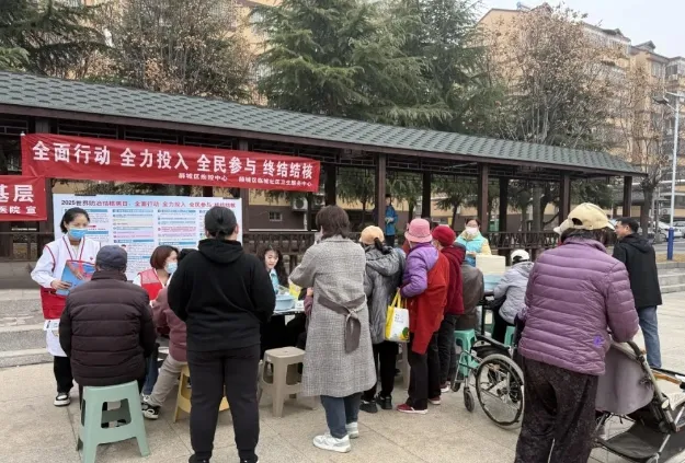 薛城区临城街道社区卫生服务中心开展-“世界防治结核病日”宣传进社区活动